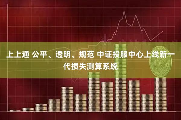 上上通 公平、透明、规范 中证投服中心上线新一代损失测算系统