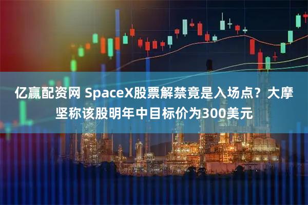 亿赢配资网 SpaceX股票解禁竟是入场点？大摩坚称该股明年中目标价为300美元